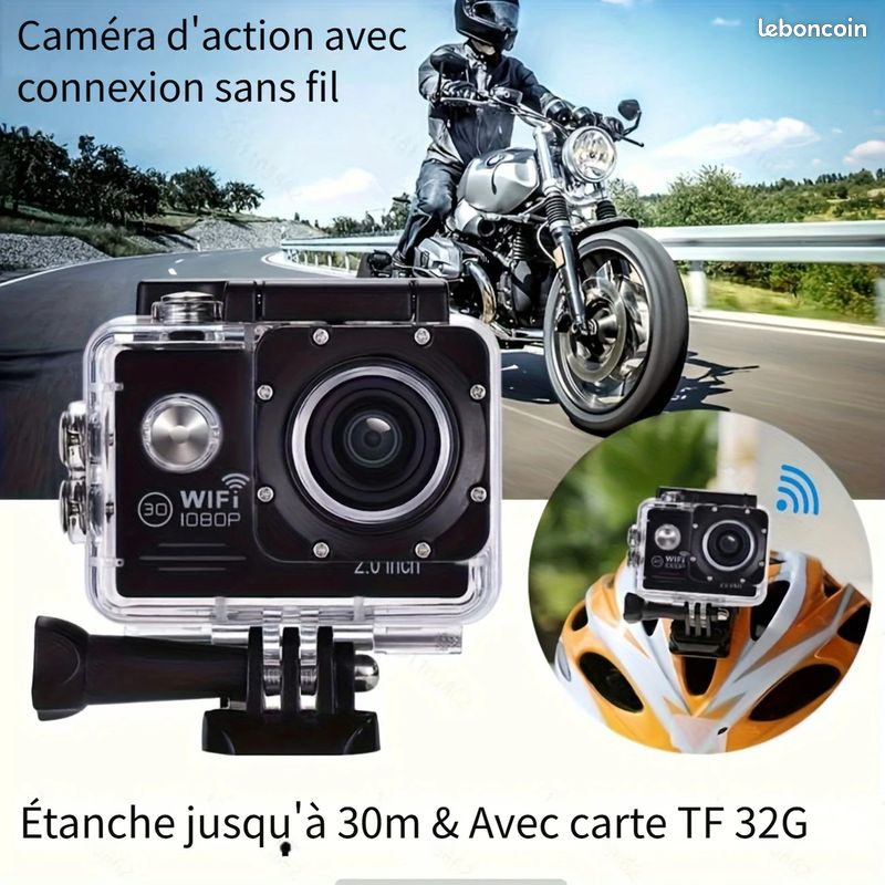 Vends caméra type GoPro avec accessoires, (image 3)