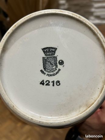 Bassine / Broc De Toilette Ancien à Losanges – Générique – Déco Rétro