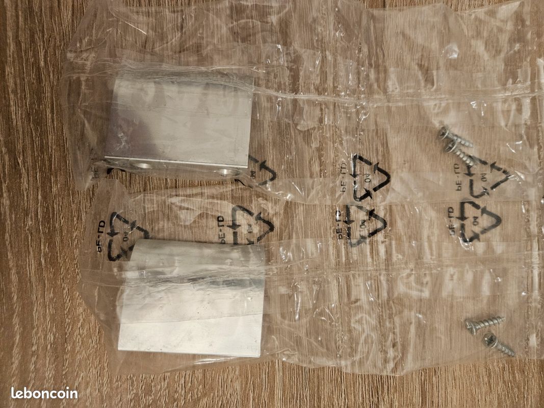 2 Poignées porte meuble neuve aluminium brossé (image 1)