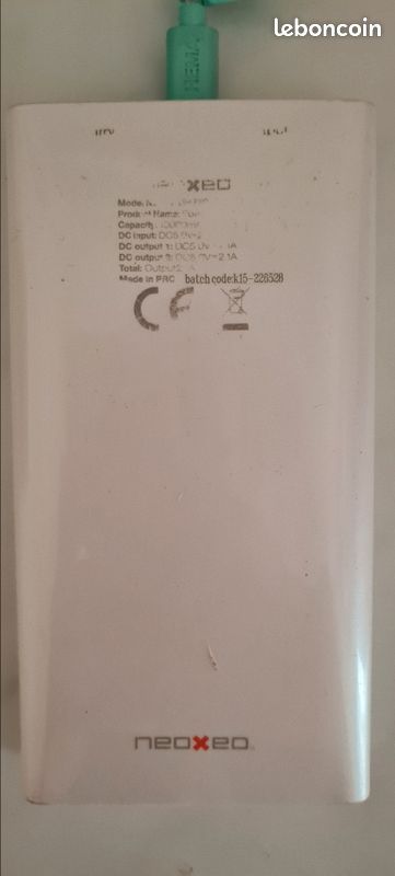 Power bank chargeur externe de secour neoxe 10000 mha (image 2)
