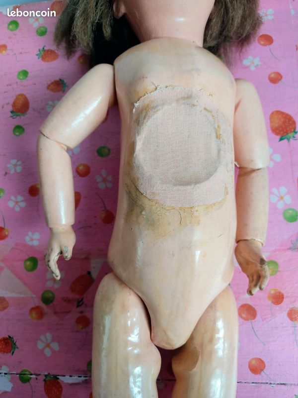 ANCIENNE POUPÉE EN Porcelaine - Unis France - Modèle 301.71.140 - 55cm EUR 170,00 - FR