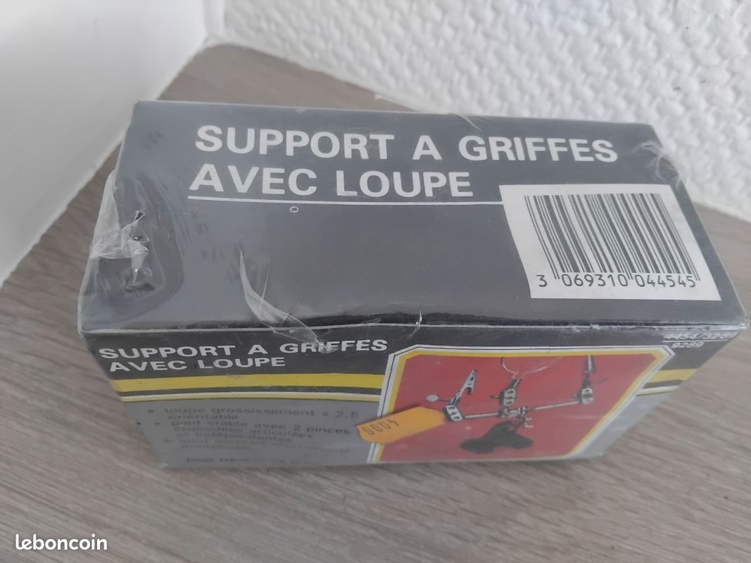 Support à griffes avec loupe pour soudure électronique modélisme petit travaux de précision bricolage NEUF (image 3)