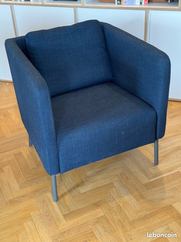 Fauteuil bleu foncé - IKEA Ekerö (image 1)