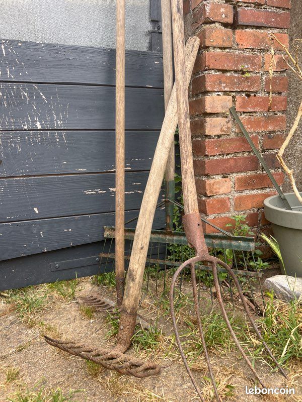 Vieux outils de jardin 🔺à l’ancienne 🔺fonctionnel (image 2)