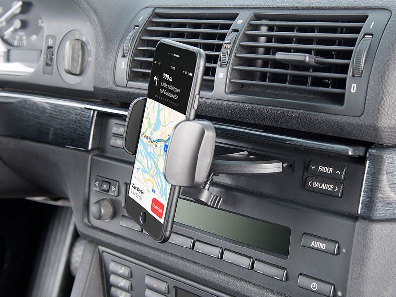 Support pour smartphone sur lecteur CD voiture - Équipement auto