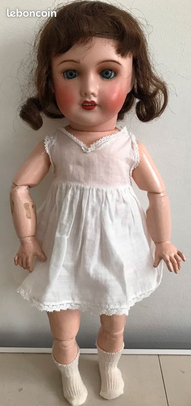 Rare ancienne poupée Bleuette 29 cm Tête incassable Unis France