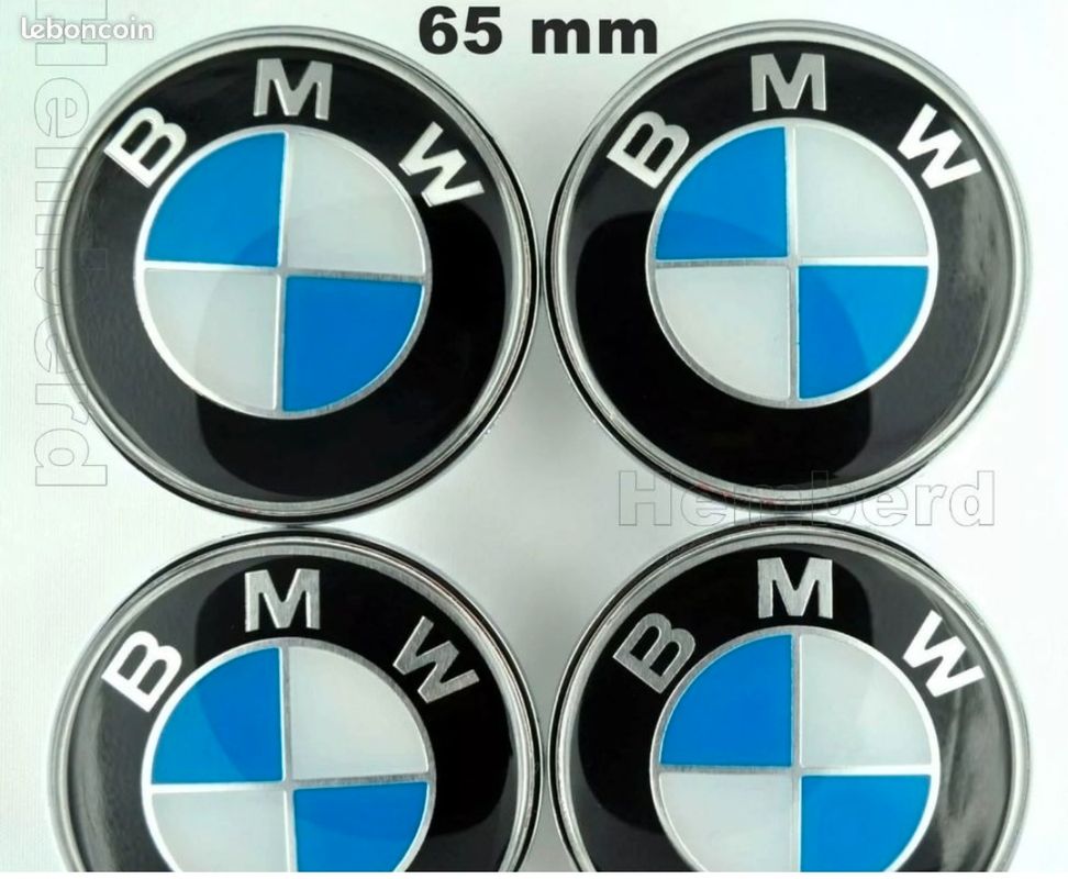 4 Sticker Noir Centre de Roue Moyeu Wheel cap Mercedes 65mm -  France