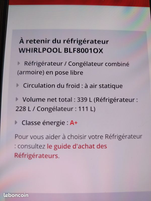 Réfrigérateur congélateur (image 11)
