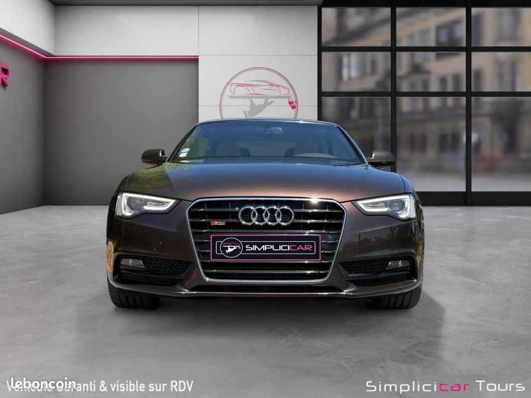 AUDI A5 FACELIFT CABRIOLET 2.0 TFSI 211 S LINE MULTITRONIC 211Ch CONFIGURATION RARE SONO B&O SIEGES CHAUFFANTS CLIM AUTO BI ZONE TELEPHONE AUDIO BT Garantie 12 mois (image 8)