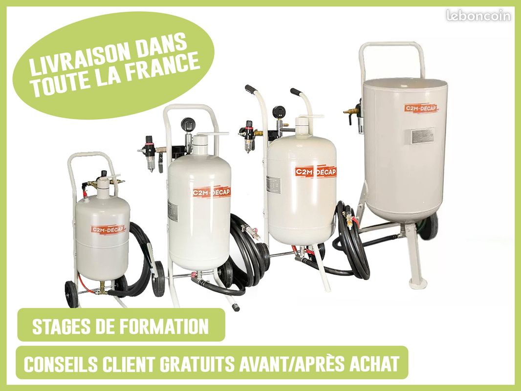 Aérogommeuse C2M Jumbo – Décapage Intensif Bois, Métal, Pierre (image 2)