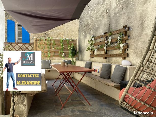 Maison 2 chambres, terrasse 15 m²