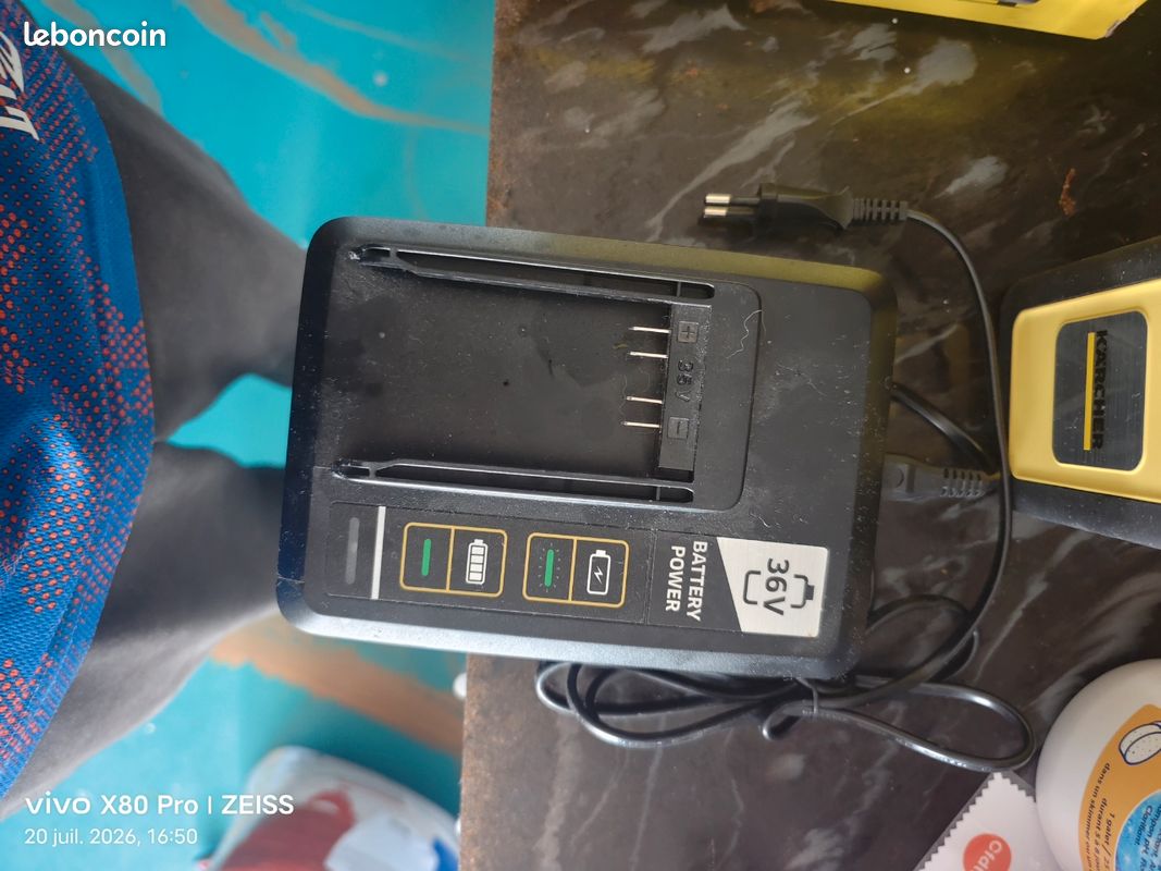 Batterie Karcher plus chargeur rapide 36v 5ha neuf utilisé une seul fois (image 3)