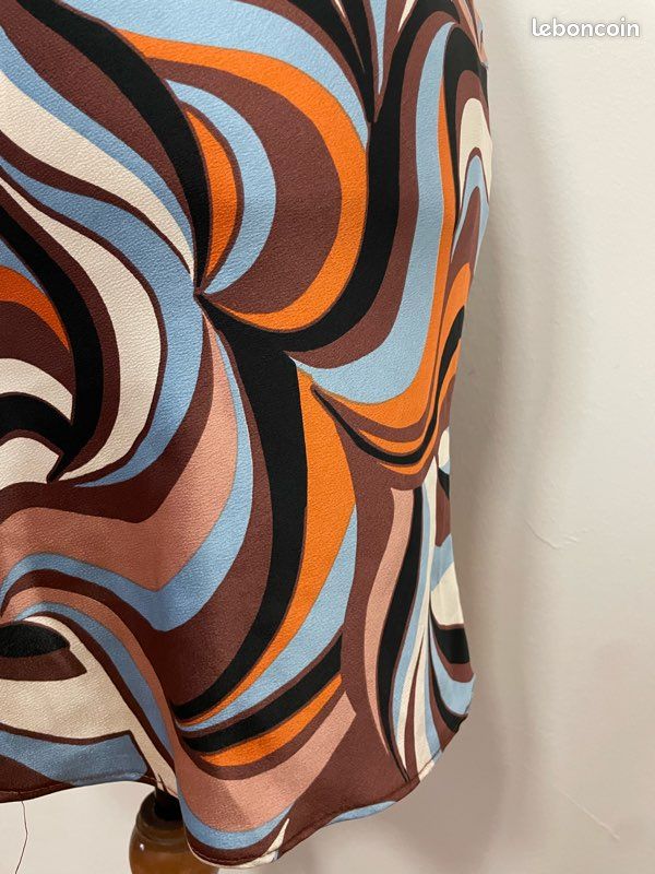 Robe courte moulante à bretelles orange / marron / bleu / beige / noir / blanc Primark (image 6)