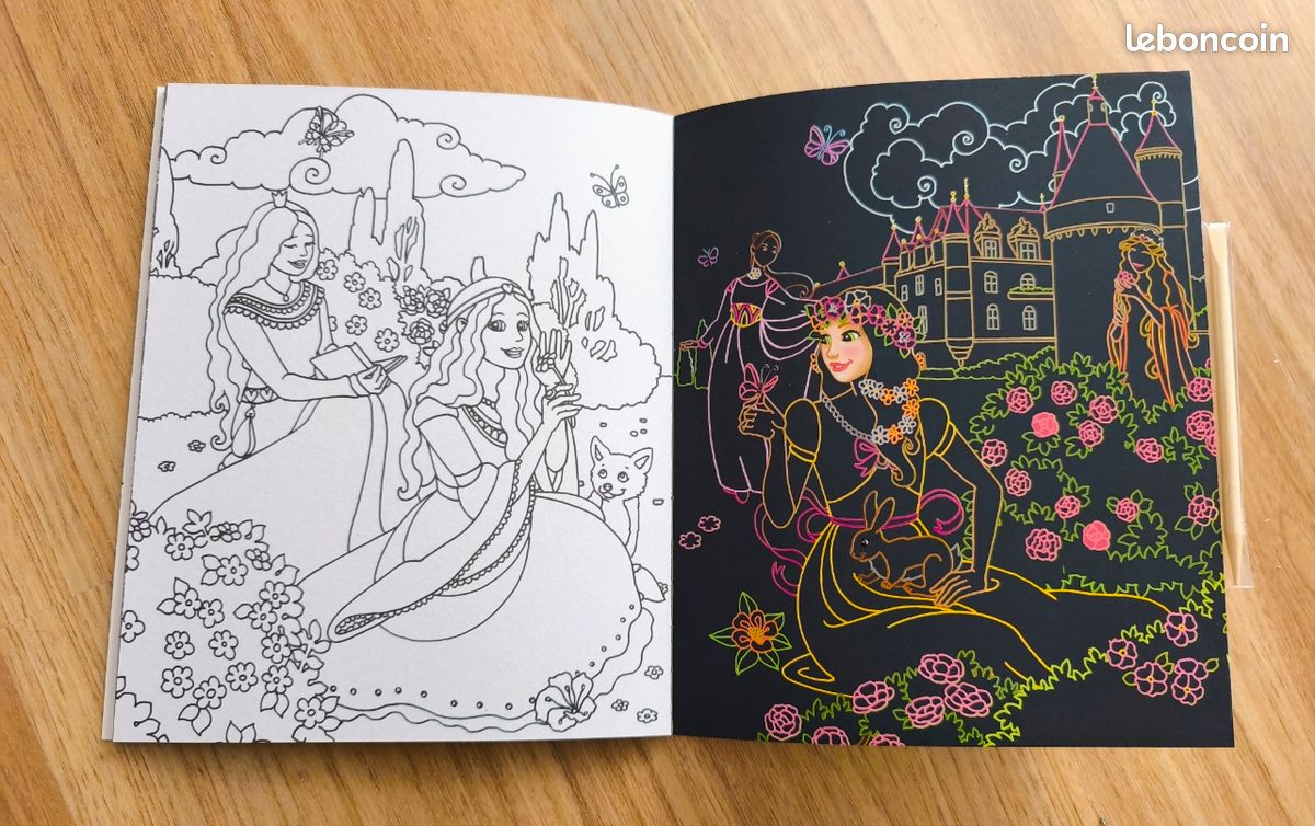 Livre à gratter un monde de conte de fée neuf (image 3)