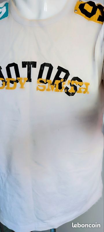 Pull blanc imprimé, homme, taille XL (image 2)
