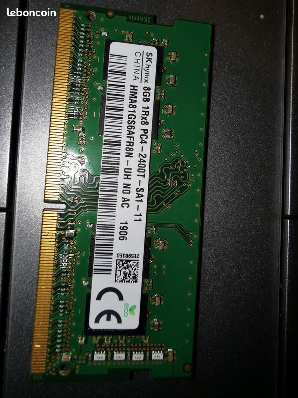 Barrette Mémoire DDR4 SK Hynix 8Go 2400MHz 1Rx8 - Occasion Fonctionnelle