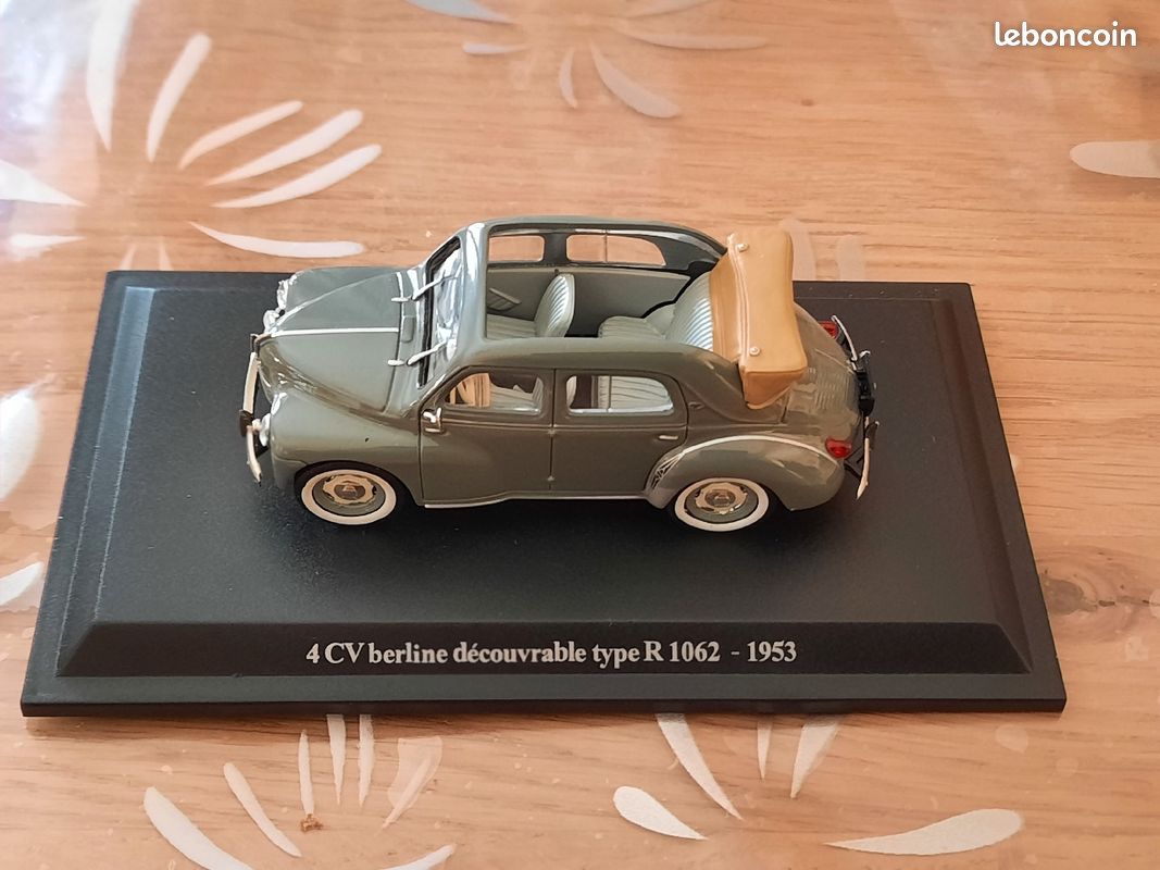Renault 4cv berline decouvrable type r 1062 de 1953 - 1/43 (image 4)