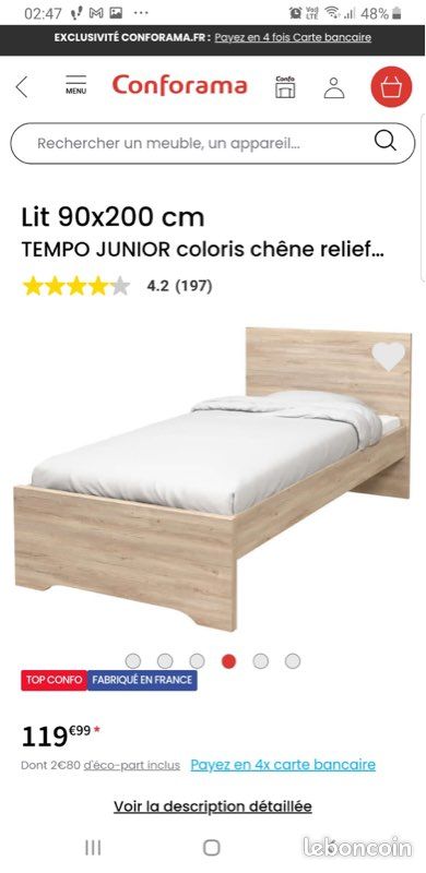 Lit avec tiroir enfant (image 1)