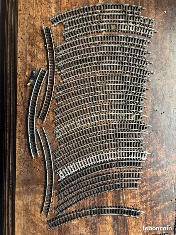MINITRIX LOT 4 RAILS DROITS 76,3 MM. REF. 4905 / 14905 - ECHELLE N 1