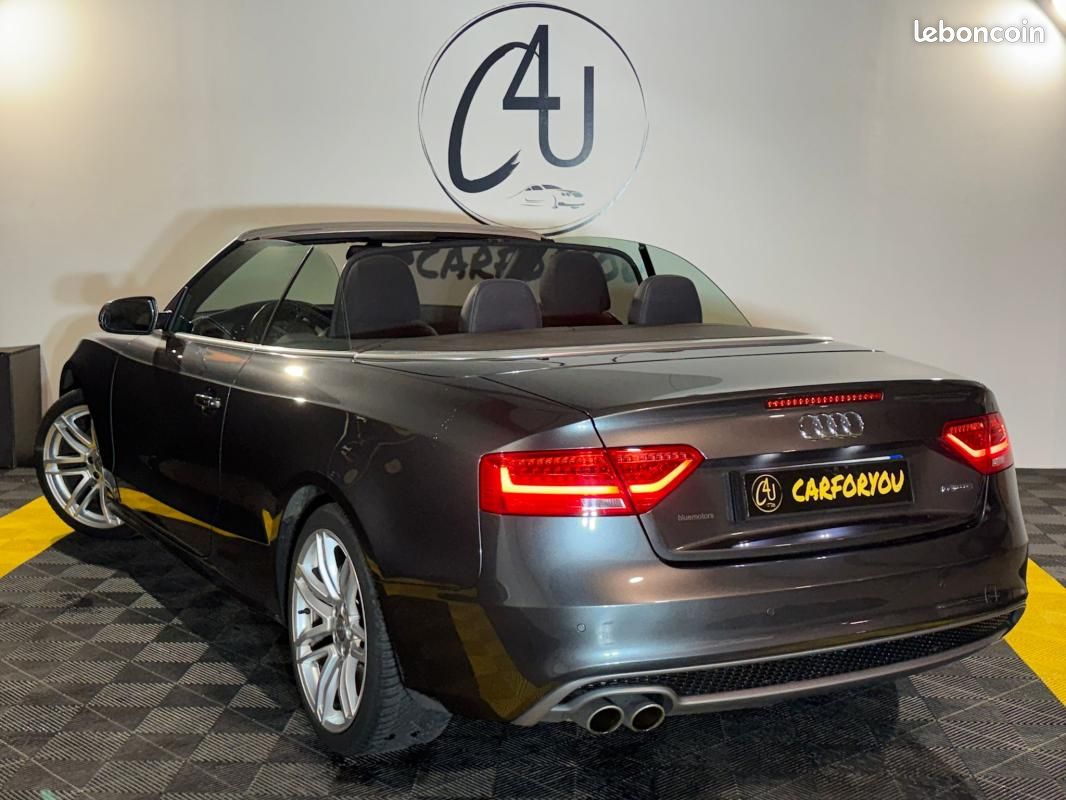 Audi A5 S-line Cabriolet Quattro 3.0 TDI S-Tronic 245 ch Régulateur de vitesse, Sièges Alcantara,... (image 6)
