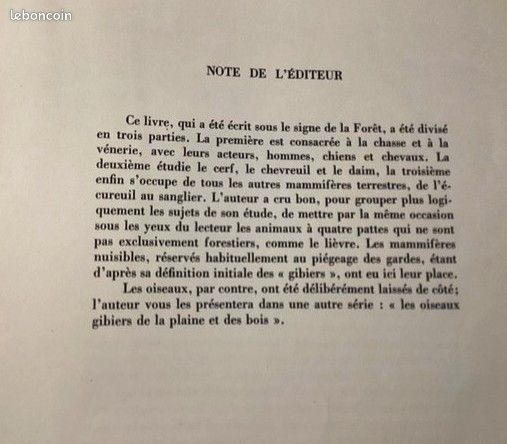 Livre Ancien 'Gibiers De Notre Pays' Oberthur - 1977 - Forêt, Vénerie - Relié Avec Jaquette