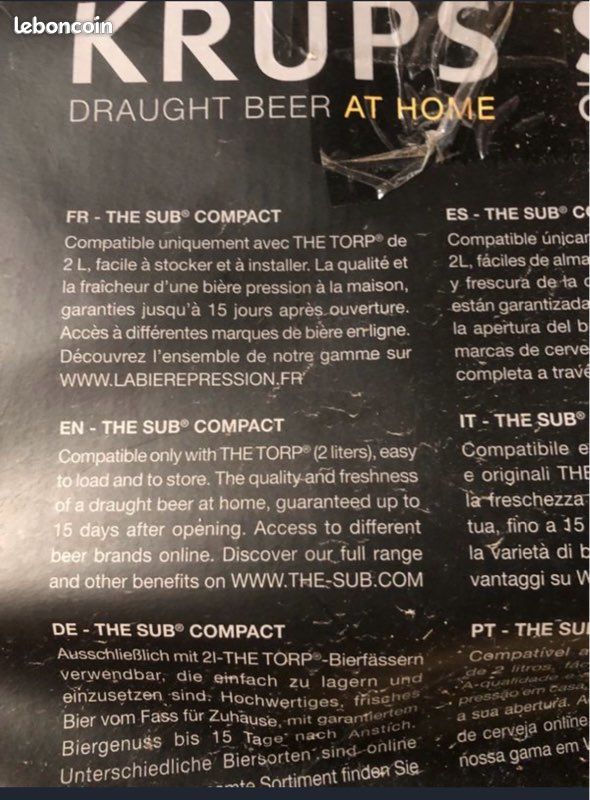 Tireuse à bière NEUVE Krups (image 3)