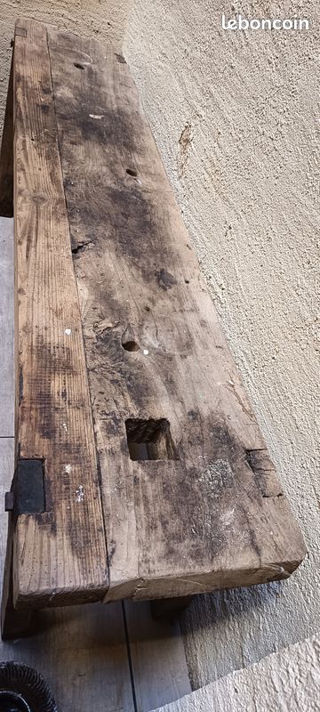 Établi ancien en bois massif 2,03m (image 3)