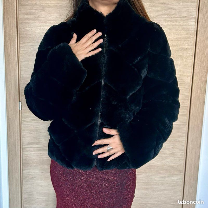 Gilet sans manches, en coton bio - col montant et fermeture éclair à