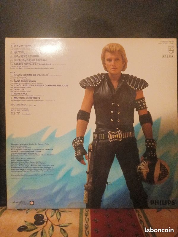 Vynil Disque - Johnny Hallyday : La Peur (image 2)