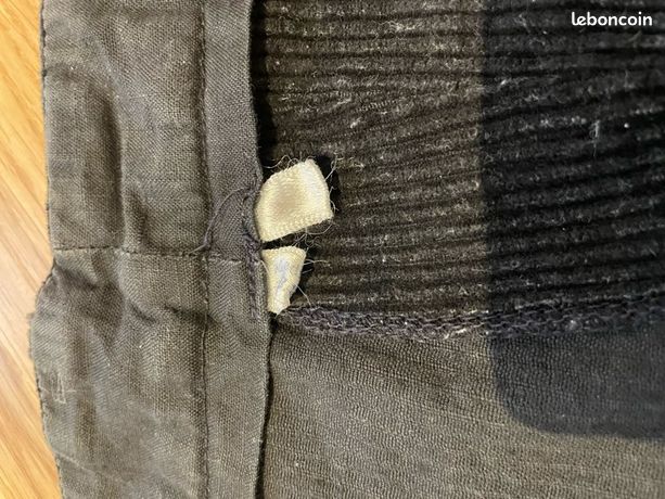 Pantalon De Travail En Velours Ancien Marron - Taille S - Occasion Très Bon état - Vintage