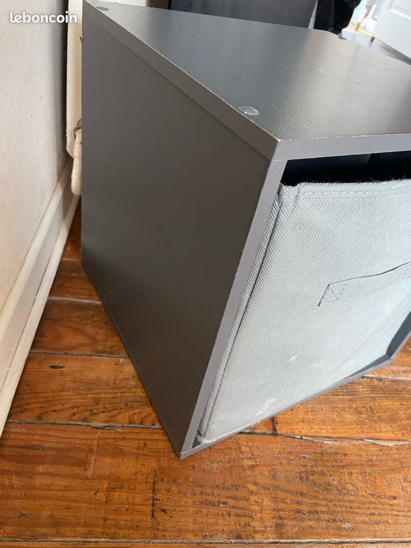 Table de chevet gris anthracite H35xl35,2xP33,8 cm (image 6)