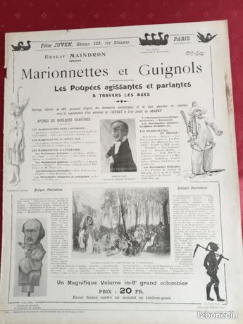 Lot De 25 Marionnettes Guignol – Pour Enfants Dès 3 Ans – Occasion (bon état Général)