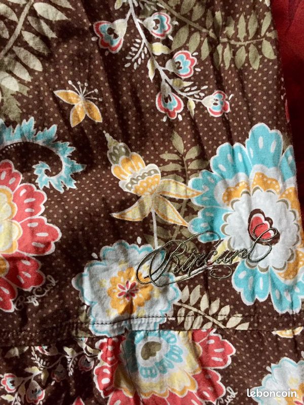 Chemisette RIP CURL XL brun fleur surf (image 2)