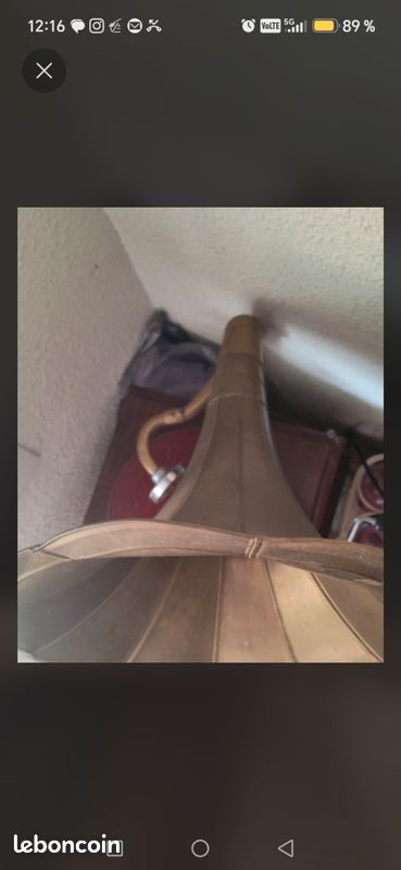 Gramophone style ancien "La Voix de son Maître" - Idéal Déco (image 6)