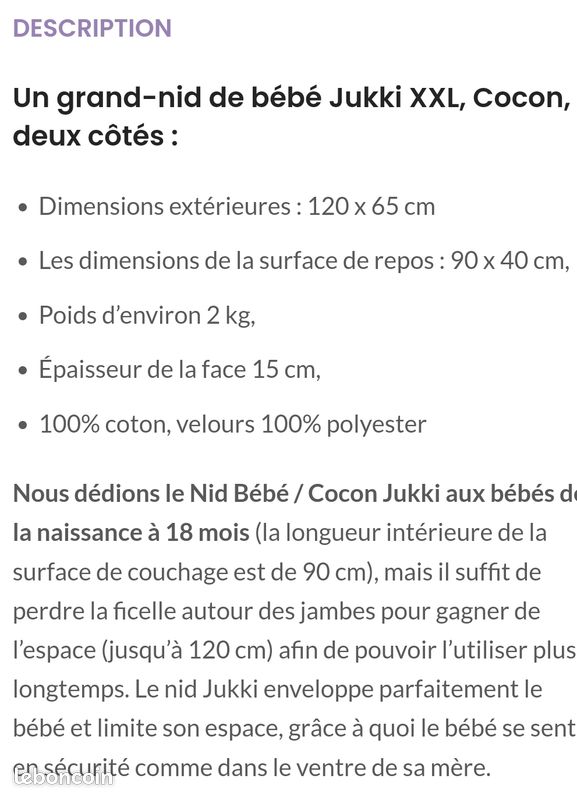 Nid cocon bébé (image 4)