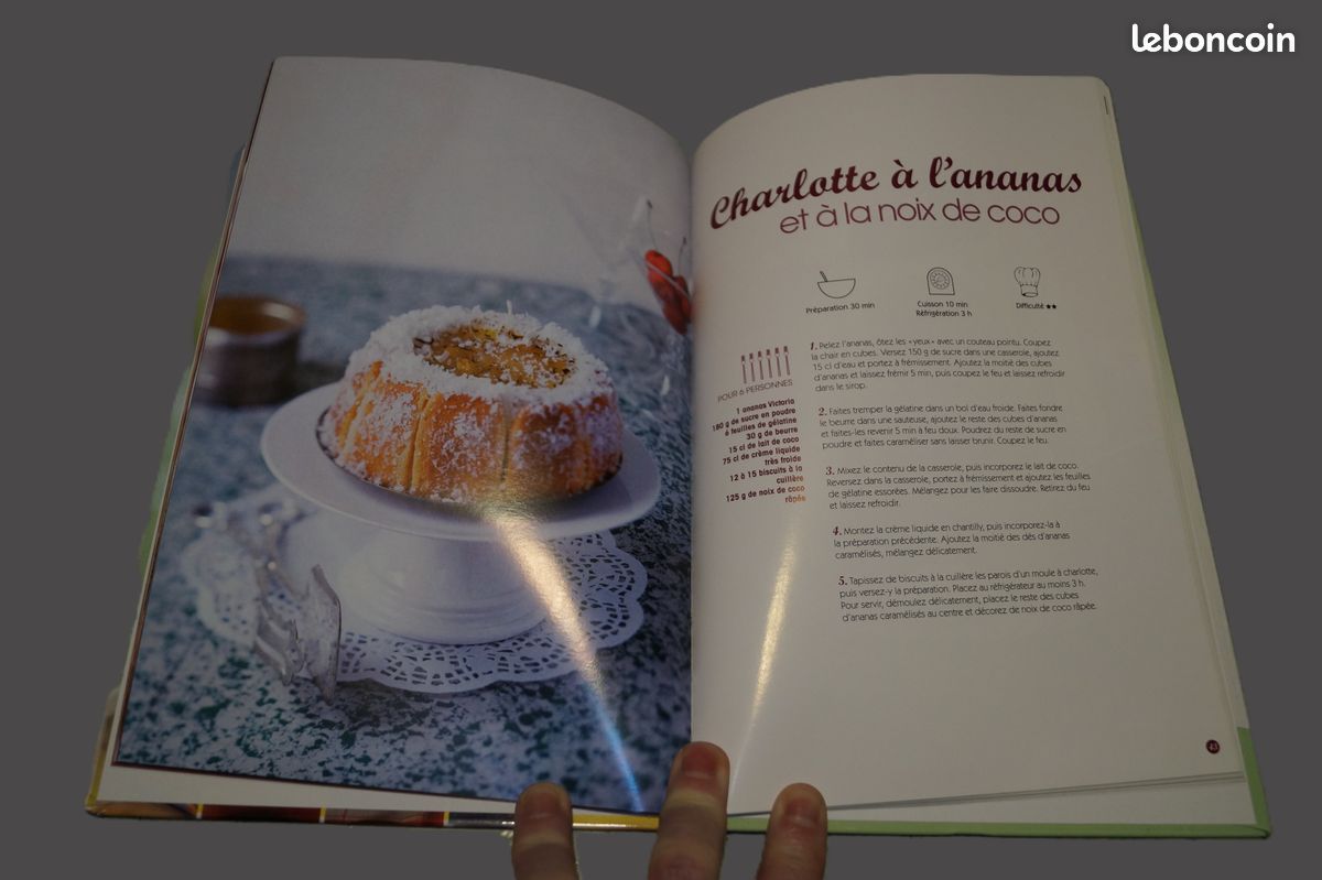 🍮 Détails de l'article : Livre de recettes "Flans & charlottes" 🍓 (image 3)