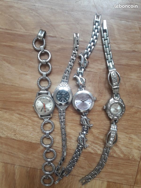 4 montres femme argentées (image 1)