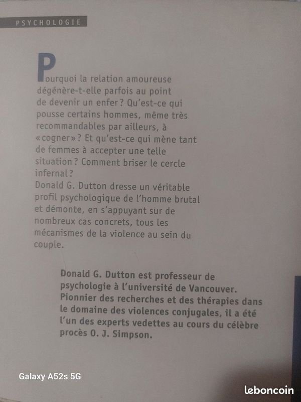 Livre "De la violence dans le couple" Bayard Éditions (image 2)