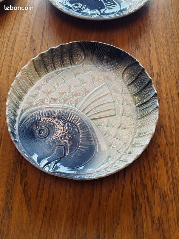 15 Assiettes barbotine Sarreguemines (image 8)