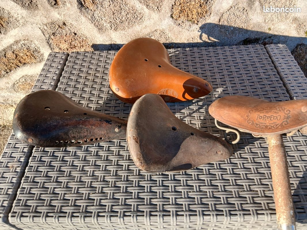 Ancienne Selle Enfant En Cuir - Selle Royal S.p.a - Vintage équitation
