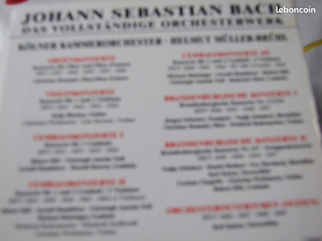 Johann SEBASTIEN BACH coffret 8 CD (image 3)