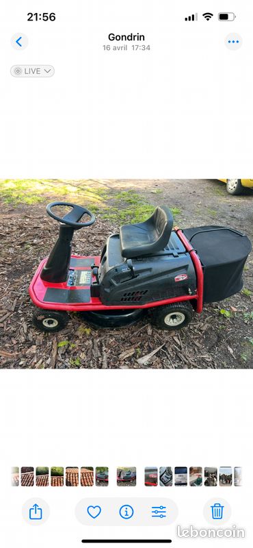À vendre tracteur tondeuse (image 1)