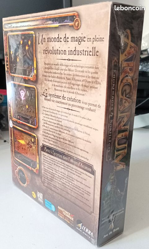 BIG BOX Arcanum IBM-PC CD-ROM neuf sous cello (image 9)