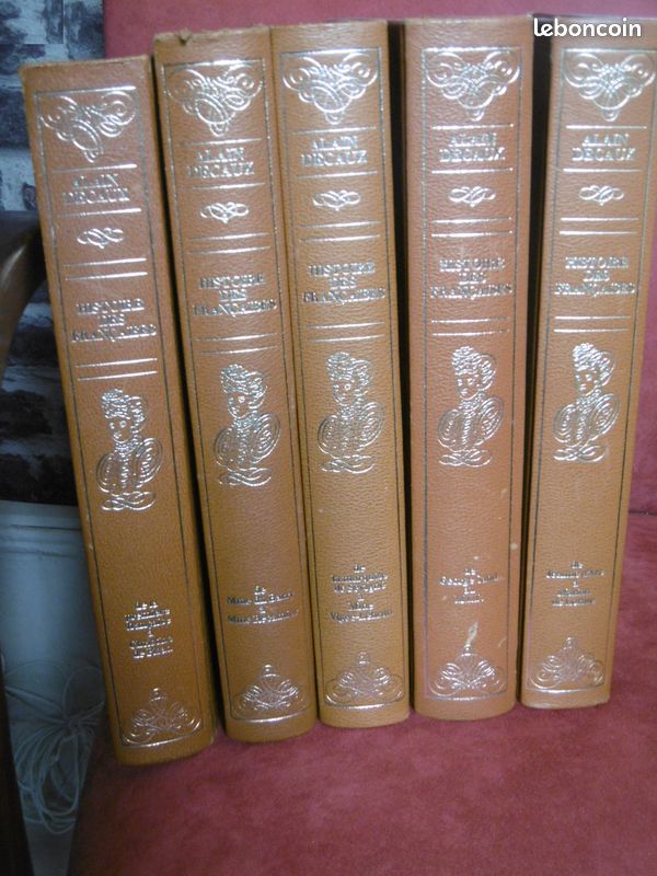 HISTOIRE DES FRANÇAISES - DECAUX Alain - 1976 Complet 5/5 - éd.TRINCKVEL Livre (image 1)
