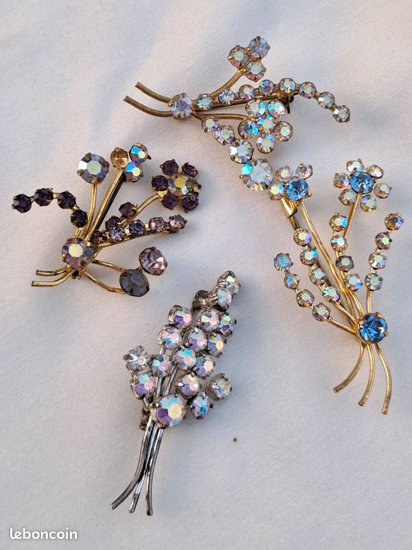 Lot broches vintage. Aurora Borealis (image 2)