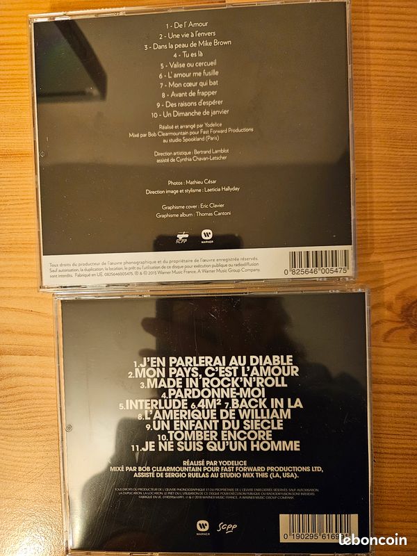 Lot de 2 CD Johnny Hallyday (image 2)