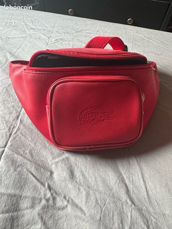 Bag Banane Lacoste Rouge Sacoche Banane Lacoste Rouge Accessoires
