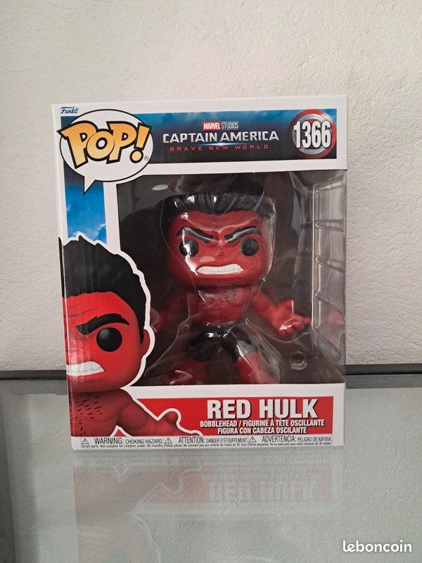 Marvel : Captain America Brave New World - Pop! - Red Hulk 15 cm n°1366 - Funko Marvel : Captain America Brave New World - Pop! - Red Hulk 15 cm n°1366 - Funko