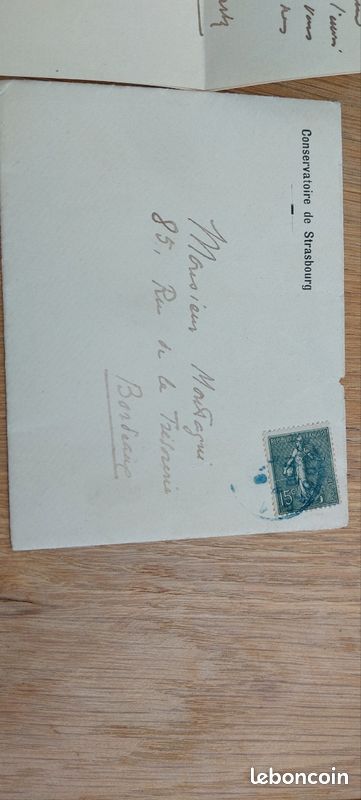 Carte Autographe Originale Signée – Impie Le Comte – Musique – 1722 – Allemagne