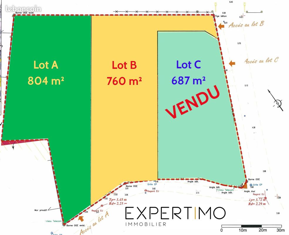 Terrain 804 m² · à Villeneuve-en-Retz · 804 m² · 88 440 €